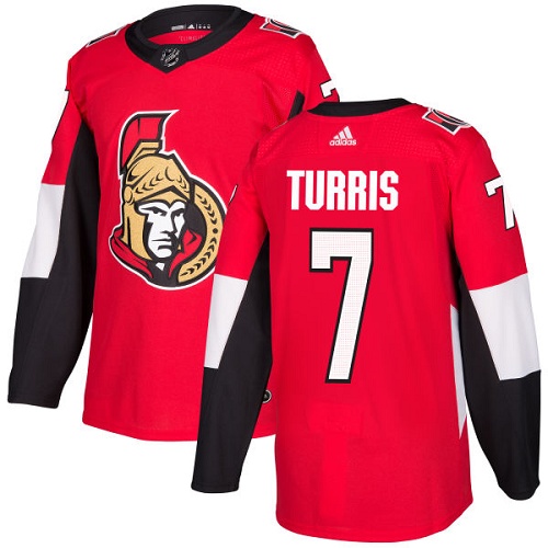 Adidas Senators #7 Kyle Turris Red Home Authentic Stitched Youth NHL Jersey